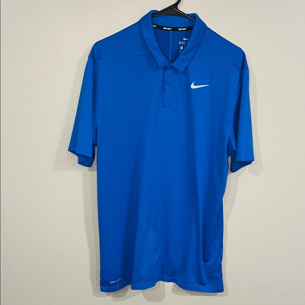 Nike Golf Men's Vibrant Blue Polo Shirt size medium